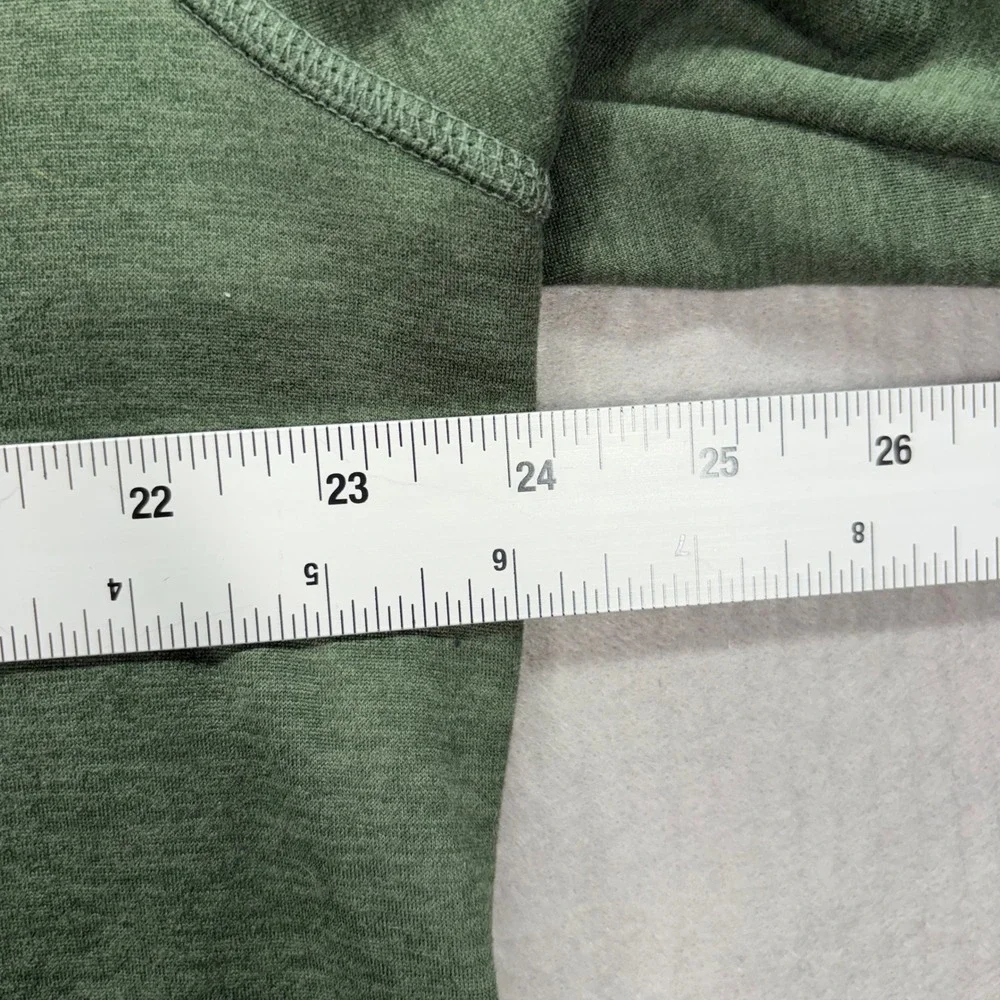 The‎ North Face Quarter Zip Pullover Mens XL Green Heathered Fleece NF0A3SO7